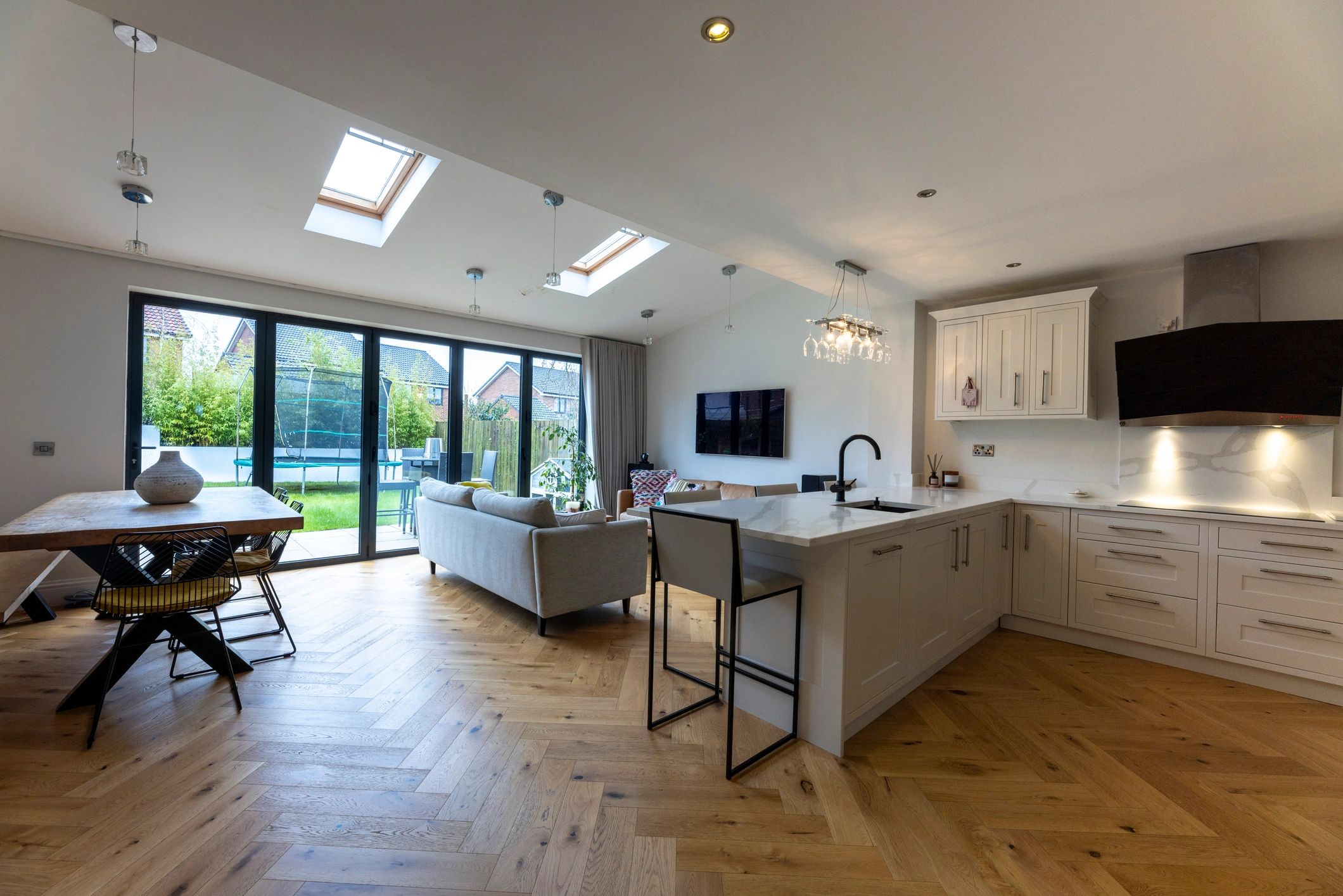 Modern open plan interior for home selling services